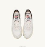 Autry άνδρες ανοιχτά χαμηλά sneakers από δέρμα και καστόρι 04FXF84 - Image 5