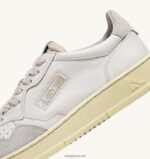 Autry άνδρες ανοιχτά χαμηλά sneakers σε δέρμα και σουέντ λευκό 04FXF83 - Image 6