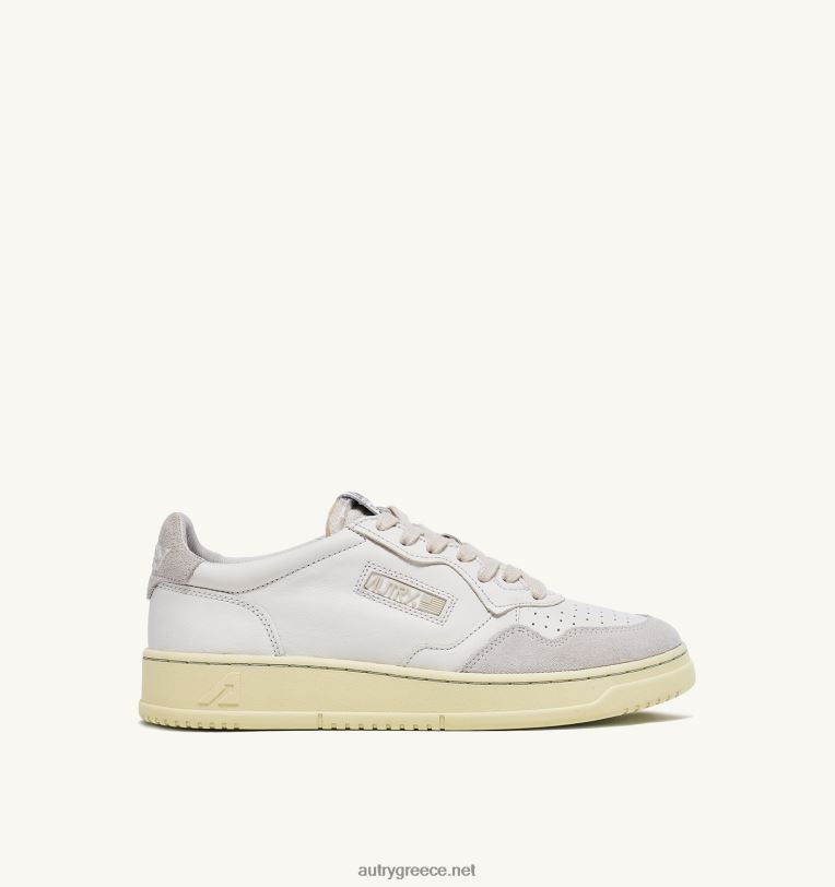 autry_ceaccebdceb4cf81ceb5cf82_ceb1cebdcebfceb9cf87cf84ceac_cf87ceb1cebcceb7cebbceac_sneakers_cf83ceb5_ceb4ceadcf81cebcceb1_ce.jpg Autry άνδρες ανοιχτά χαμηλά sneakers σε δέρμα και σουέντ λευκό 04FXF83 - Image 1