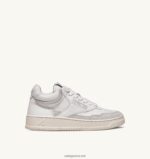 Autry άνδρες ανοιχτά mid sneakers σε δέρμα και σουέντ λευκό 04FXF82