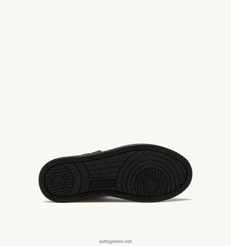 Autry άνδρες δίχρωμα mid sneakers medalist σε δερμάτινο λευκό και μαύρο 04FXF26 - Image 4
