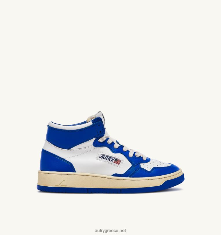 autry_ceaccebdceb4cf81ceb5cf82_ceb4ceafcf87cf81cf89cebcceb1_mid_sneakers_medalist_cf83ceb5_ceb4ceb5cf81cebcceaccf84ceb9cebdcebf_ce.jpg Autry άνδρες δίχρωμα mid sneakers medalist σε δερμάτινο λευκό και prince blue 04FXF24 - Image 1