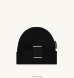 Autry άνδρες λογότυπο liberty patch beanie καπέλο μαύρο 04FXF142
