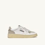 Autry άνδρες Ολυμπιονίκης χαμηλό sneaker σε καστόρι και pelle bianco e sand 04FXF61