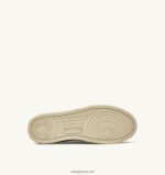 Autry άνδρες Ολυμπιονίκης χαμηλό sneaker σε καστόρι και pelle bianco και στρατιωτικό 04FXF62 - Image 4