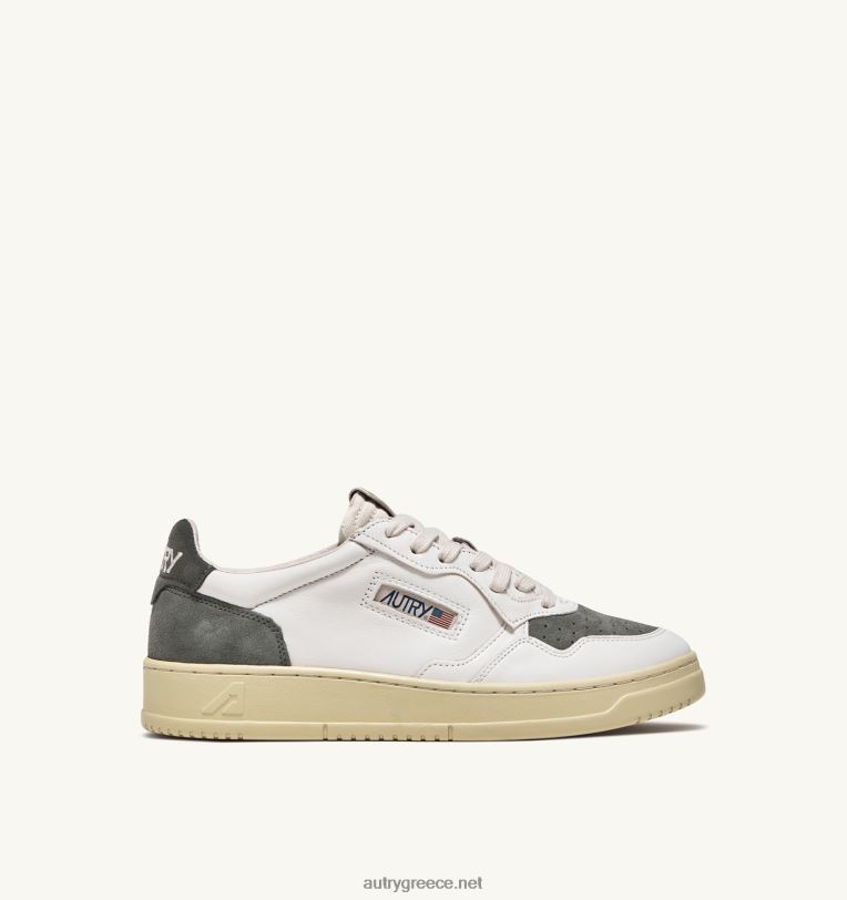 autry_ceaccebdceb4cf81ceb5cf82_cebfcebbcf85cebccf80ceb9cebfcebdceafcebaceb7cf82_cf87ceb1cebcceb7cebbcf8c_sneaker_cf83ceb5_ceba.jpg Autry άνδρες Ολυμπιονίκης χαμηλό sneaker σε καστόρι και pelle bianco και στρατιωτικό 04FXF62 - Image 1