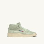 Autry άνδρες Ολυμπιονίκης mid sneakers σε απαλό δέρμα κατσίκας cel green 04FXF45