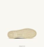 Autry άνδρες Ολυμπιονίκης mid sneakers σε λευκό δέρμα κατσίκας και σουέτ 04FXF38 - Image 4
