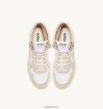 Autry άνδρες Ολυμπιονίκης mid sneakers σε λευκό δέρμα κατσίκας και σουέτ 04FXF38 - Image 5