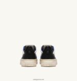 Autry άνδρες σούπερ vintage χαμηλά sneakers σε δερμάτινο λευκό μπλε και μαύρο 04FXF28 - Image 3