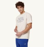 Autry άνδρες Τ-shirt με λαιμόκοψη σε λευκό ιβουάρ 04FXF106