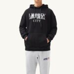 Autry άνδρες φούτερ με κουκούλα liberty print μαύρο 04FXF110