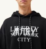Autry άνδρες φούτερ με κουκούλα liberty print μαύρο 04FXF110 - Image 4