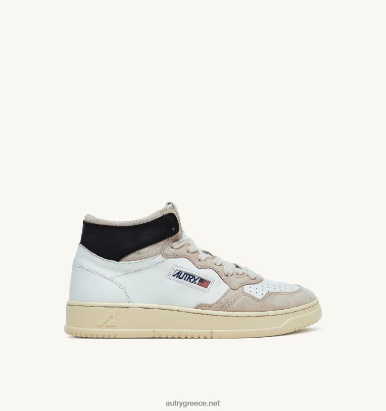 autry_ceaccebdceb4cf81ceb5cf82_medalist_mid_sneakers_cf83ceb5_ceb4ceadcf81cebcceb1_cebaceb1ceb9_cf83cebfcf85ceadcf84_cebbceb5cf85ce.jpg Autry άνδρες medalist mid sneakers σε δέρμα και σουέτ λευκό μαύρο 04FXF37 - Image 1
