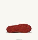 Autry άνδρες medalist mid sneakers σε λευκό και κόκκινο δέρμα 04FXF23 - Image 4