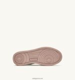 Autry άνδρες super vintage χαμηλά sneakers σε δερμάτινο λευκό καφέ και ροζ 04FXF63 - Image 4