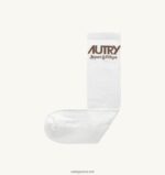 Autry άνδρες supervintage λογότυπο κάλτσες λευκές 04FXF154