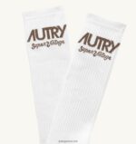 Autry άνδρες supervintage λογότυπο κάλτσες λευκές 04FXF154 - Image 3
