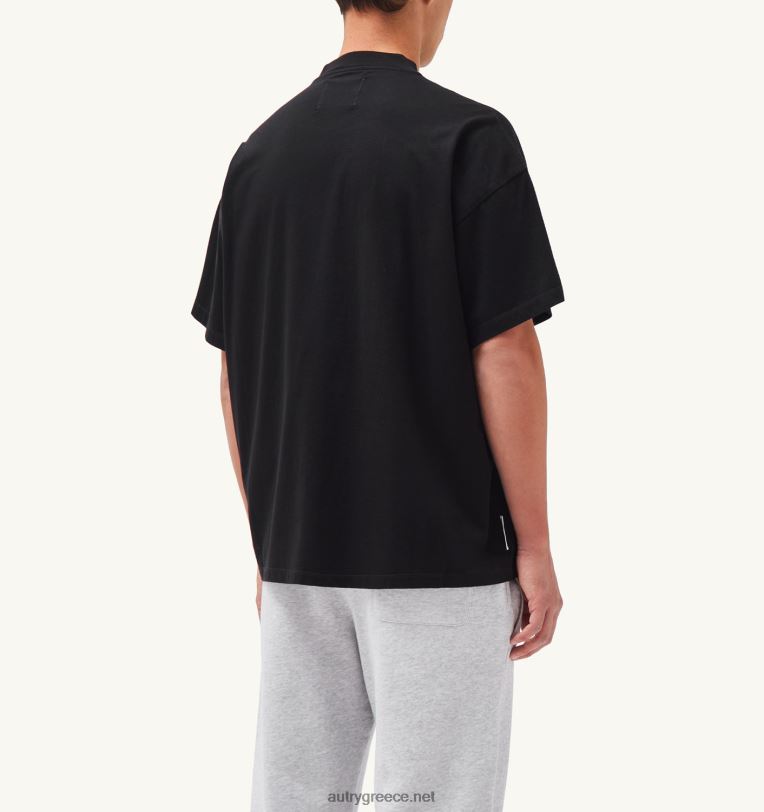 Autry άνδρες T-shirt με λαιμόκοψη liberty print crew μαύρο 04FXF115 - Image 3