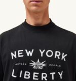 Autry άνδρες T-shirt με λαιμόκοψη liberty print crew μαύρο 04FXF115 - Image 4