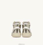 Autry γυναίκες δίχρωμα mid sneakers medalist σε δερμάτινο λευκό και πλατινέ 04FXF237 - Image 3