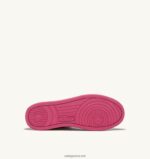 Autry γυναίκες δίχρωμα mid sneakers medalist σε δερμάτινο λευκό και fuxia 04FXF188 - Image 4