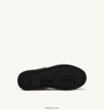 Autry γυναίκες δίχρωμα mid sneakers medalist σε δερμάτινο λευκό και μαύρο 04FXF187 - Image 4