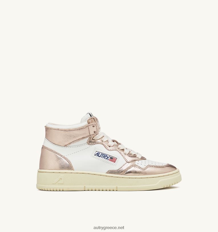 autry_ceb3cf85cebdceb1ceafcebaceb5cf82_ceb4ceafcf87cf81cf89cebcceb1_mid_sneakers_medalist_cf83ceb5_ceb4ceb5cf81cebcceaccf84ceb9ceb.jpg Autry γυναίκες δίχρωμα mid sneakers medalist σε δερμάτινο λευκό και μπρονζέ 04FXF191 - Image 1