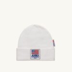 Autry γυναίκες λογότυπο patch beanie καπέλο λευκό 04FXF138