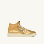 Autry γυναίκες Ολυμπιονίκης mid sneakers από μπρούτζινο πλαστικοποιημένο δέρμα κατσίκας 04FXF209
