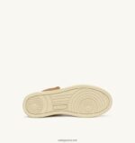 Autry γυναίκες Ολυμπιονίκης mid sneakers από μπρούτζινο πλαστικοποιημένο δέρμα κατσίκας 04FXF209 - Image 4