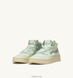 Autry γυναίκες Ολυμπιονίκης mid sneakers σε απαλό δέρμα κατσίκας cel green 04FXF230 - Image 2