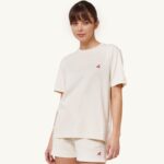 Autry γυναίκες Τ-shirt με λαιμόκοψη σε λευκό ιβουάρ 04FXF291