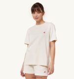 Autry γυναίκες Τ-shirt με λαιμόκοψη σε λευκό ιβουάρ 04FXF291