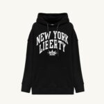 Autry γυναίκες liberty φωτογραφία φούτερ με κουκούλα μαύρο 04FXF302