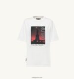 Autry γυναίκες liberty photo crew λαιμόκοψη μπλουζάκι λευκό 04FXF297 - Image 5