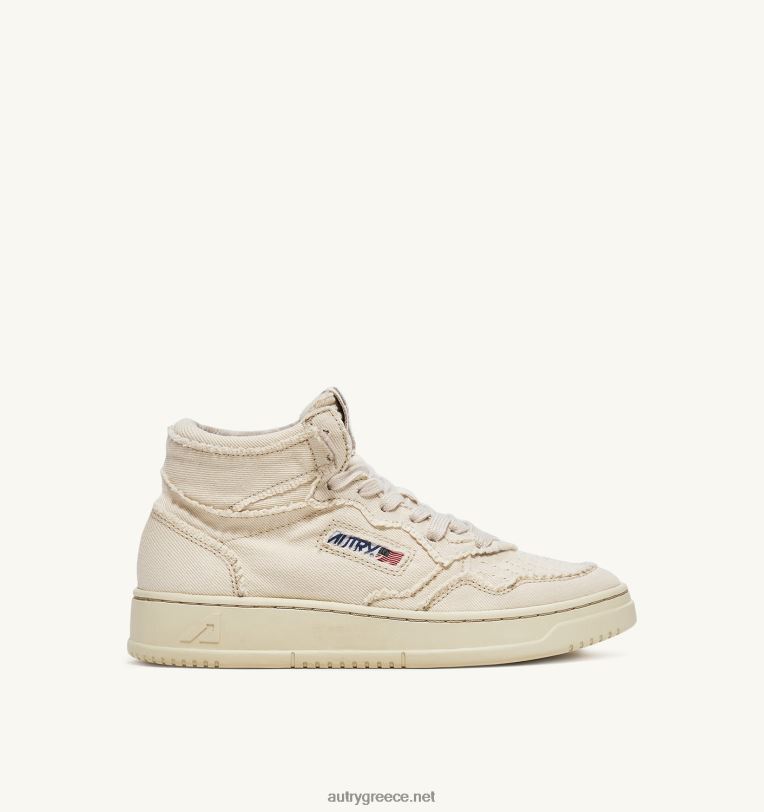 Autry γυναίκες medalist mid sneakers σε λευκό τζιν ιβουάρ 04FXF226 - Image 1