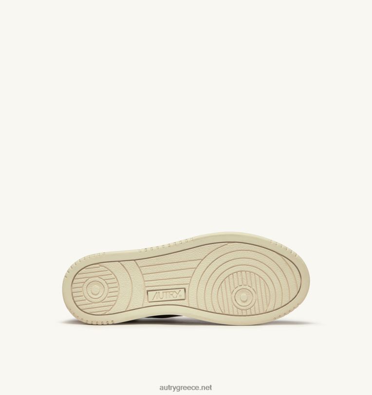 Autry γυναίκες medalist mid sneakers σε πλατινέ και καφέ δέρμα και σουέτ 04FXF235 - Image 4