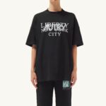 Autry γυναίκες T-shirt με λαιμόκοψη liberty print crew μαύρο 04FXF300