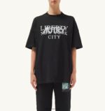 Autry γυναίκες T-shirt με λαιμόκοψη liberty print crew μαύρο 04FXF300