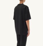 Autry γυναίκες T-shirt με λαιμόκοψη liberty print crew μαύρο 04FXF300 - Image 3